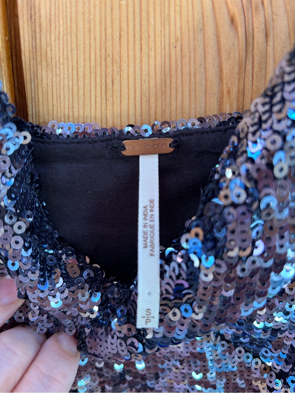 ✨ Free People Intimately "Sequin Sparkle" Corset Crop Top ✨ - Picture 4 of 4